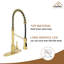Robinet de cuisine Spring standard avec douchette à double fonction et plaque de pont-76655460