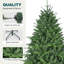 Arbre de Noël artificiel à charnière naturel non éclairé-755664712