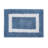 Arth Premium 100% Cotton 2370 GSM 4-Piece Bath Rug Set OEKO-TEX® Certified, Ultra Plush Tufted Bathroom Mats, Super Absorbent, Reversible, Machine Washable, Spa-Like Comfort, Dark Blue/White-647110933-613704966