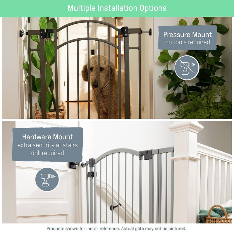 Adjustable Pressure Mounted Pet Gate Free Standing Pet Gate Wall Mounted Pet Gate Pet Gate Accessory With Door