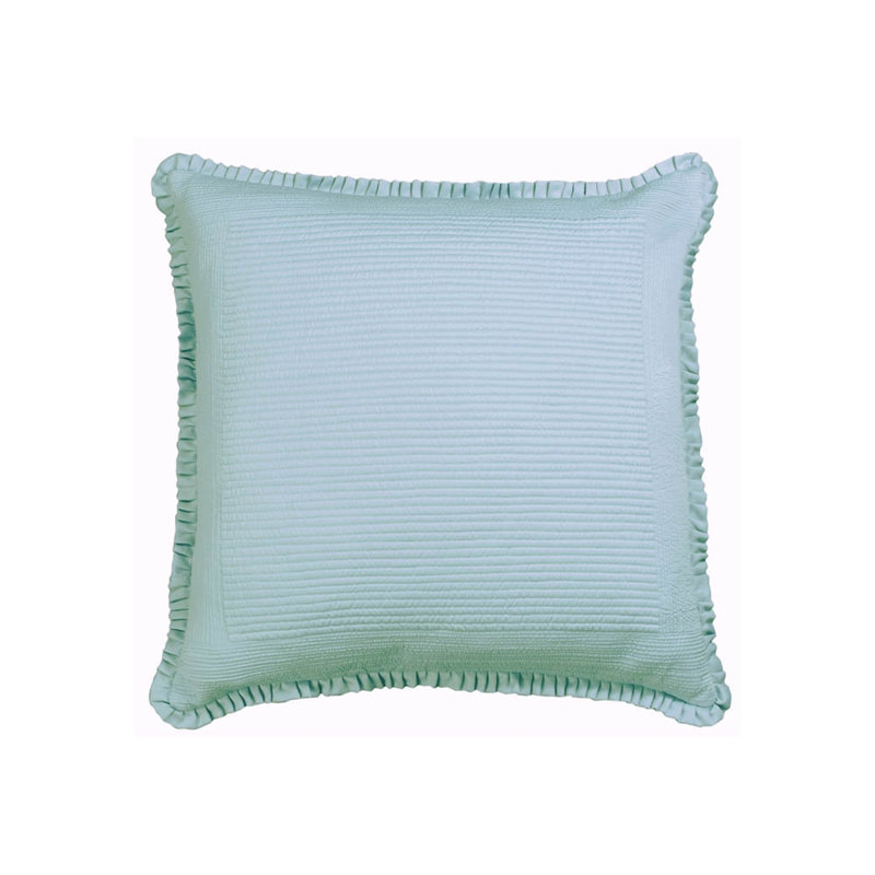 Battersea Euro Pillow Cover & Insert, Sea Foam