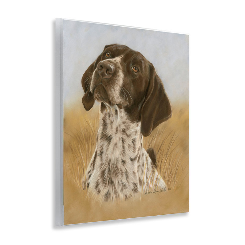 Pointer Hunting Dog Wall Plaque Art by Victoria Schultz