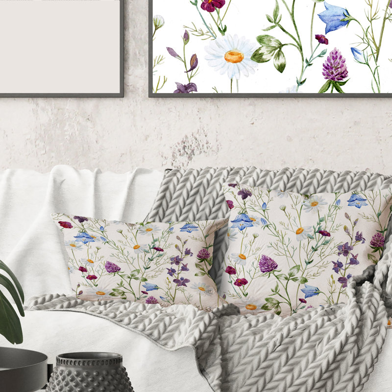 Floral Throw Pillow