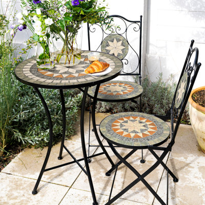 Andrejka 2 - Person Patio Dining Set Round Table