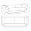 Canapé confortable en chenille-1911581040