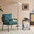 Lemley Linen Upholstered Armchair with Wood Arms-1334294461