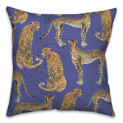 Animal Print Outdoor Reversible Throw Pillow