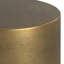 Table de bout contemporaine en aluminium coulé l 16 po Cody avec finition bicolore assemblée