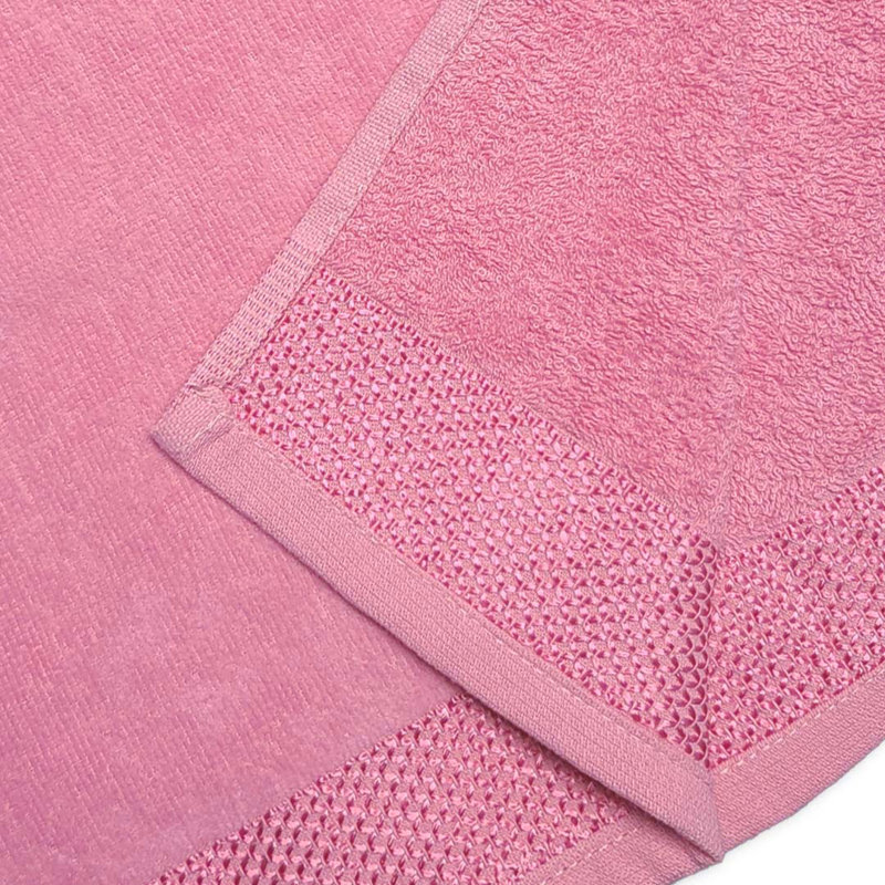 Serviettes de plage personnalisées brodées, 100% coton, velours, doux et absorbant 30 po x 60 po, Rose, Oui