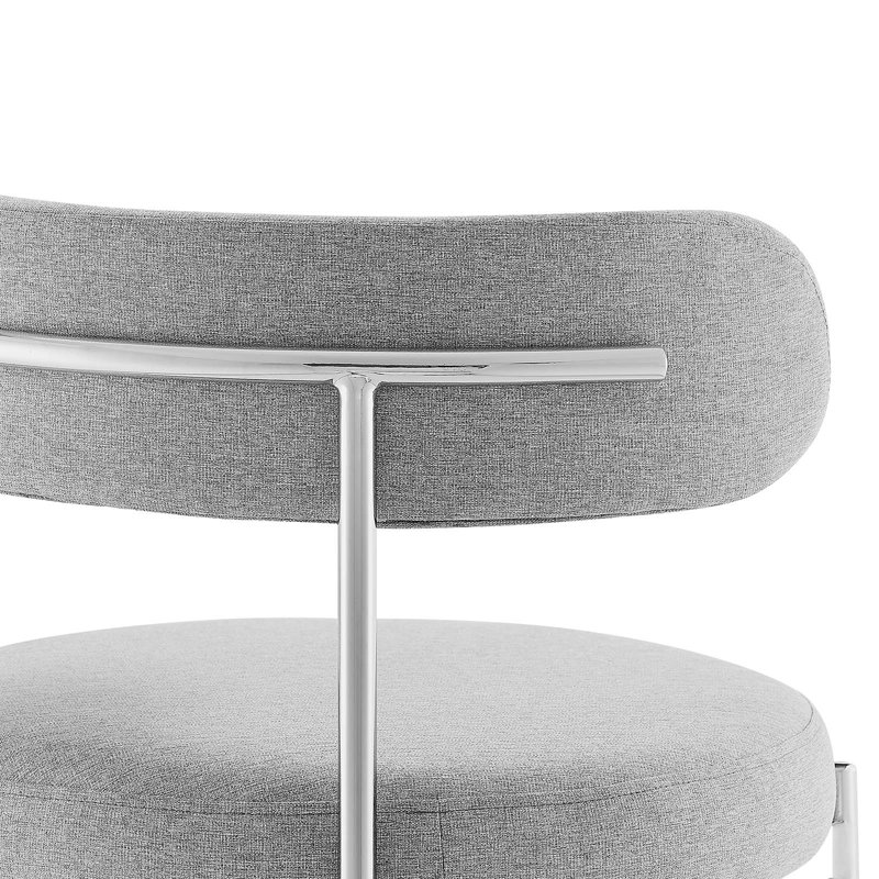 Tabourets Modway Albie - ensemble de 2, Argent argent, gris, Tabouret de bar (siège d'une hauteur de 28,5 po)