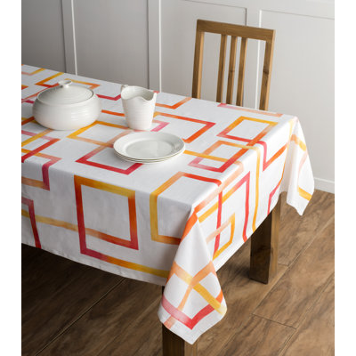 Maison d'Hermine  Summer Maze 100% Cotton Tablecloth - 60" x 108"