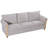 3-Seater Sofa With Wood Frame