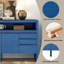 Crédence de rangement 60 po à 3 portes avec 3 tiroirs-672102392
