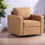 Chaises d'appoint pivotantes de rangement, fauteuil club moderne en polyester pour la maison