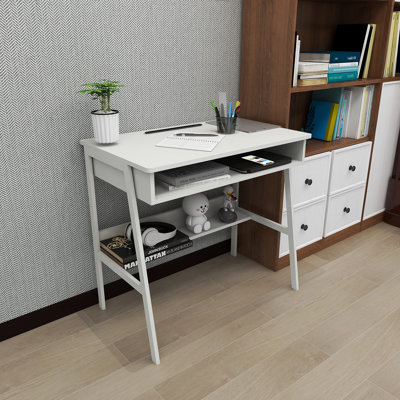 Computer Desk Small Desk With Storage Space Wood Desk Corner Desk Writing Table Study Desk Work Station Gaming Desk Study Table Small Desk For Home