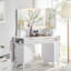 Meuble-lavabo de coin cannelé l 47,3 po-994820698