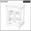 Meuble-lavabo 24 po avec lavabo, meuble-lavabo avec un tiroir rabattable et deux tiroirs, tablette réglable, bois massif et panneau de fibres à densité moyenne-1430389040