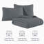 Ensemble de courtepointe réversible 3 pièces - Couvre-lit doux et léger-109868395-109868397