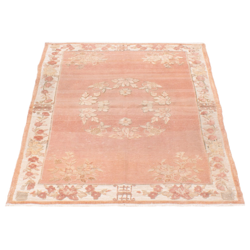 Tapis unique en laine de 4 pi 2 po x 5 pi 10 po Wahnetta