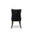 5 Piece Dining Table Set Consists of a Square Modern Kitchen Table and 4 Polyester Fabric Upholstered Parson Chairs, Antique Walnut
