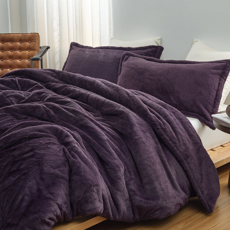 I Am Bed Serious - Coma Inducer® Oversized King Comforter Set - Nightshade Purple,  King Comforter + 2 Standard Shams, Purple