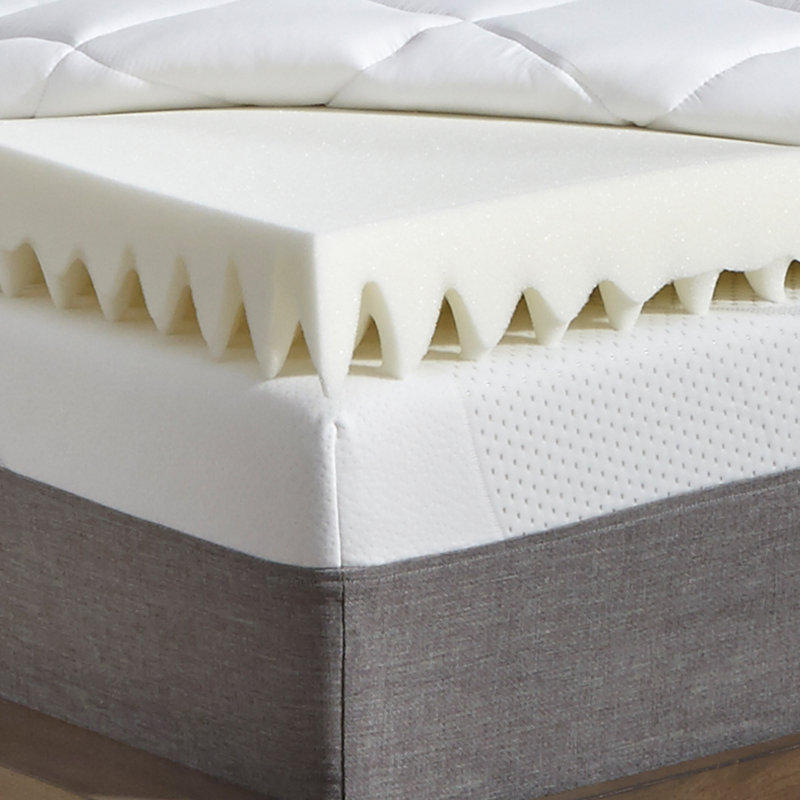 Surmatelas réversible en mousse à mémoire de forme et fibre 2 pièces Slumber Solutions, Double, 5.5"