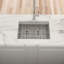 Évier en acier inoxydable 23 x 19 x 10 po - Système de drainage en forme de X en acier pour poste de travail 23 po x 19 po x 10 po