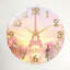 Horloge murale décorative moderne en verre Paris Romance - 23,6 po-174483401