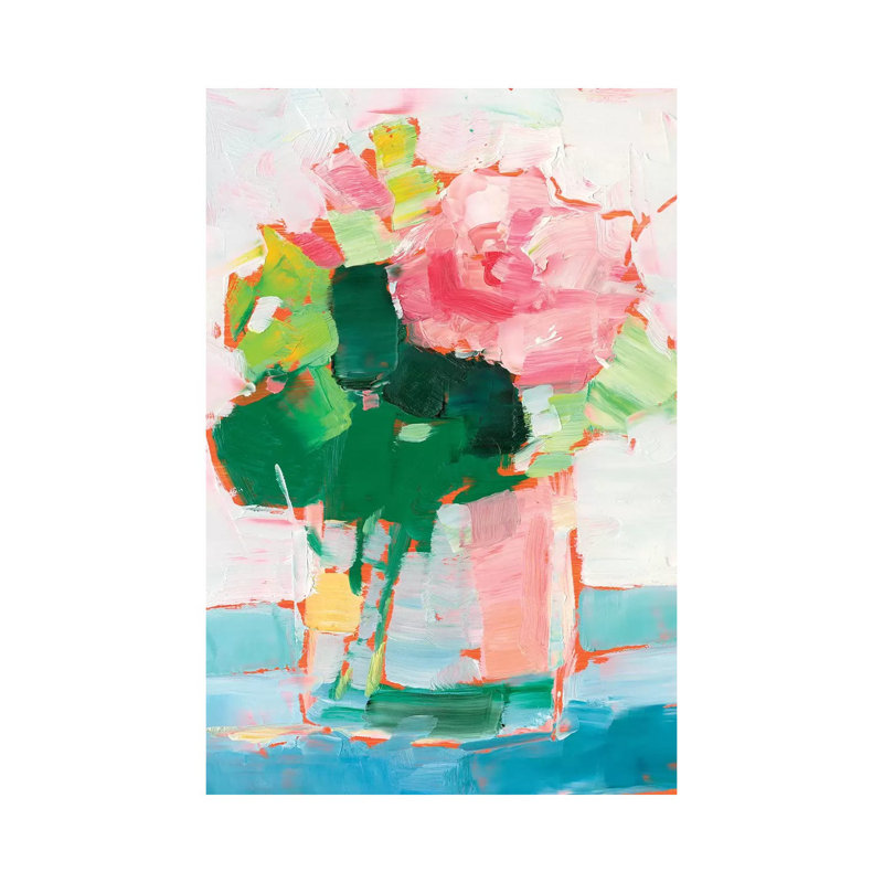 «Cut Flowers I» par Ethan Harper - reproduction d'art, Toile tendue, Pas de tapis, H 40 po x l 26 po x P 1,5 po