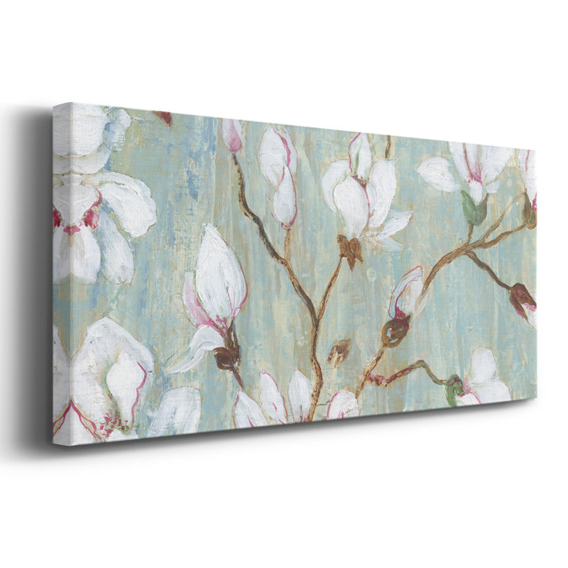 Dogwood Morning I - Toile tendue avec châssis - Prêt à accrocher, H 12 po x l 30 po