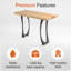  Pieds de table en métal Cleo, ensemble de 2-1634522508