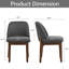 Ensemble de chaises de salle à manger 19,5 po Bason-814266314-814266315