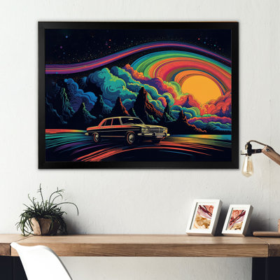 Nectara noir et bleu de Muscle sur toile