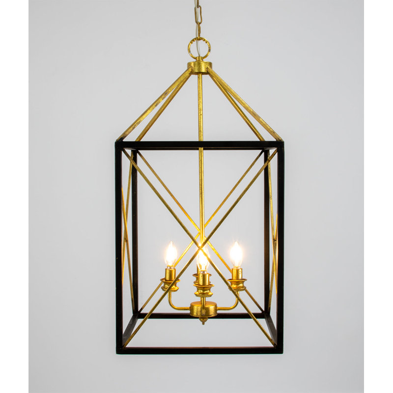 Megan 4 - Light Chandelier, Black