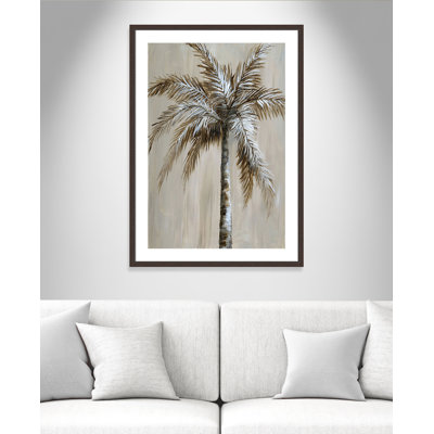 Ayzha «Palm Magic II», reproduction de peinture acrylique encadrée