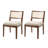Demetruis 20''W Coastal Solid Wood Dining Chair With Rattan Backrest-2103578746