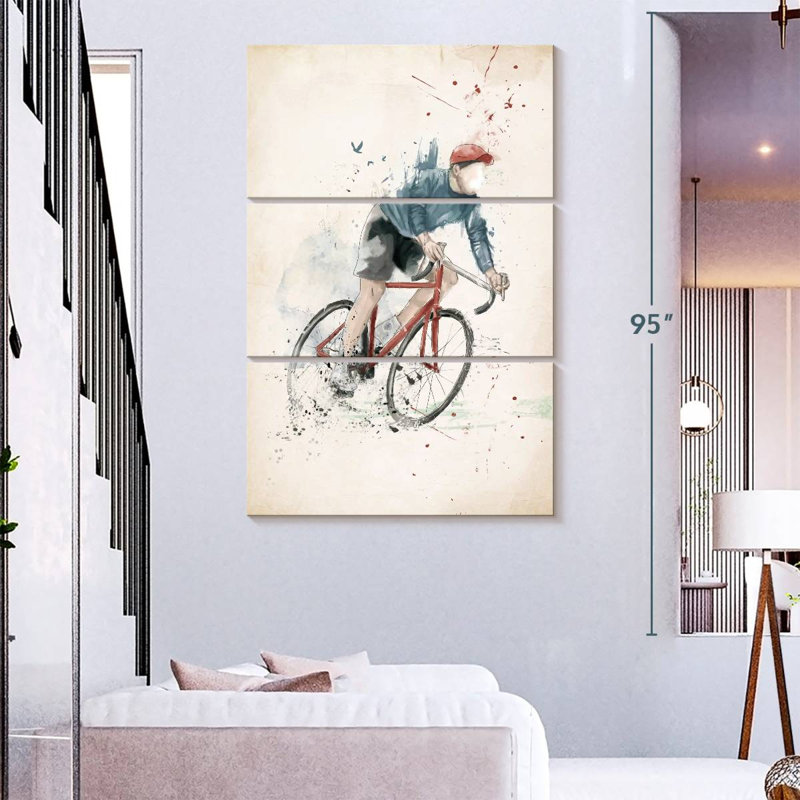 Mehar I Want To Ride My Bicycle, 74" H x 48" W