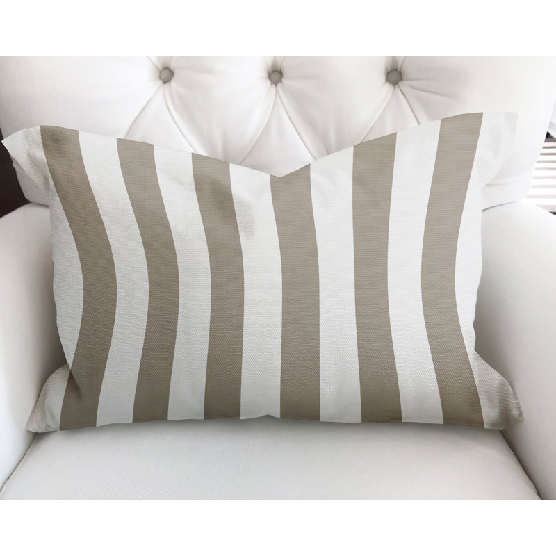 Housse et insert de coussin rectangulaire en coton Claire, Beige