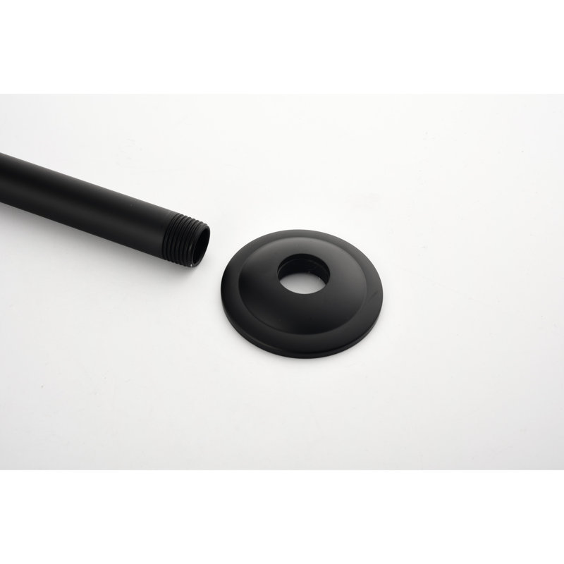 Bras de douche en acier inoxydable noir mat, solide et durable, installation de nettoyage simple, régime de propreté