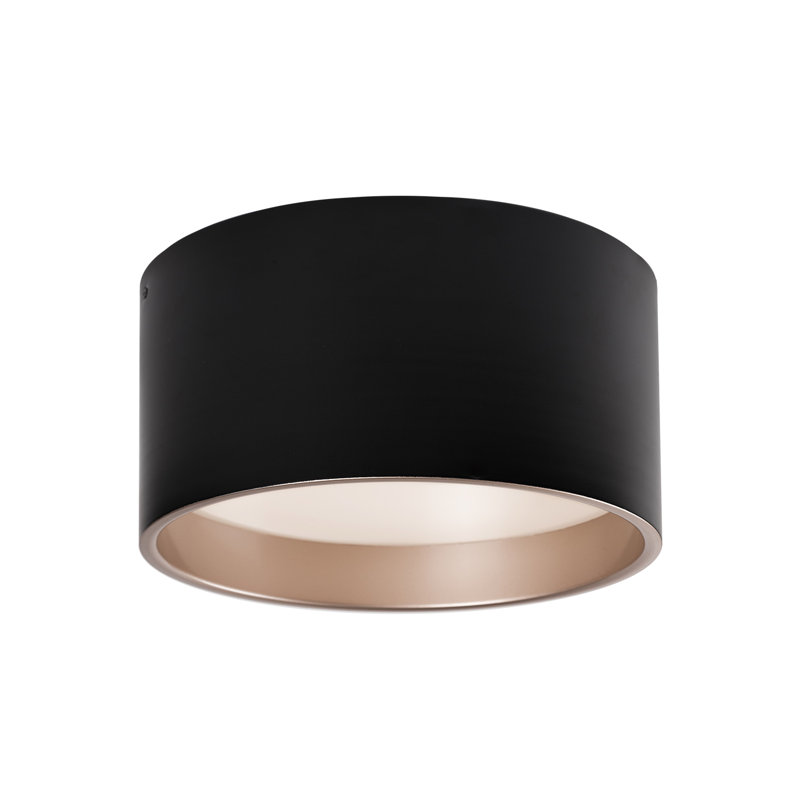 Mousinni 1 - Light LED Flush Mount, Black, Black