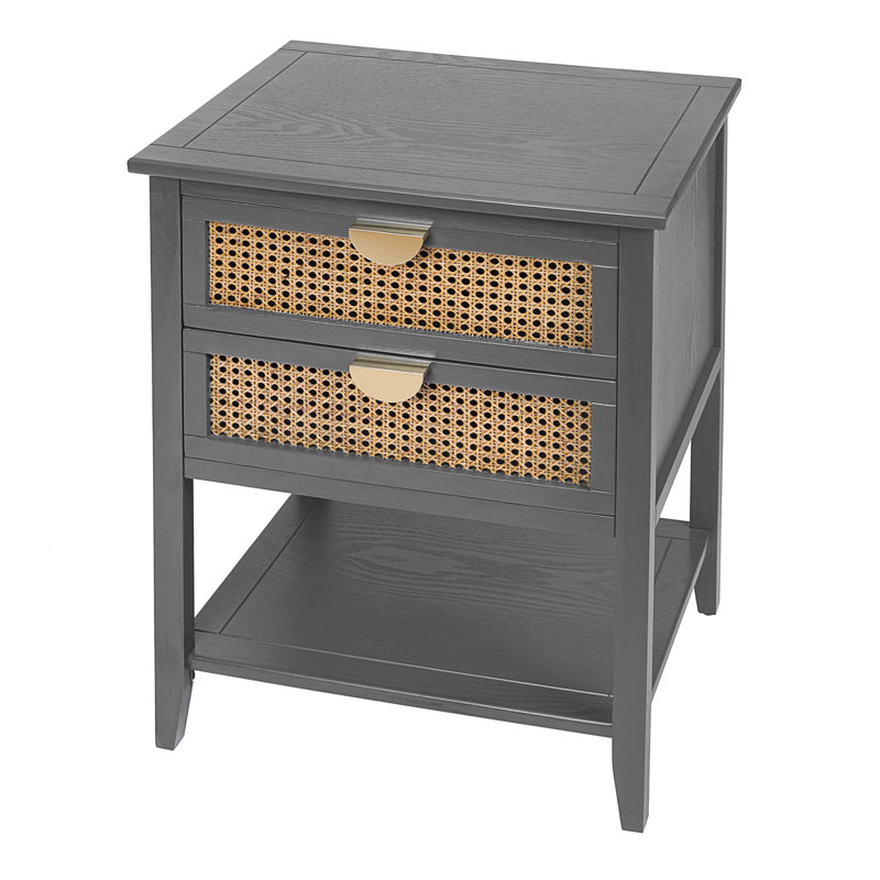 Table de chevet Azmeer, gris