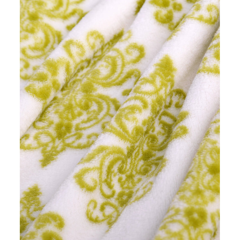 Fleece Gender Neutral Mid-Calf Bathrobe with Pockets, Dark Citron, Small