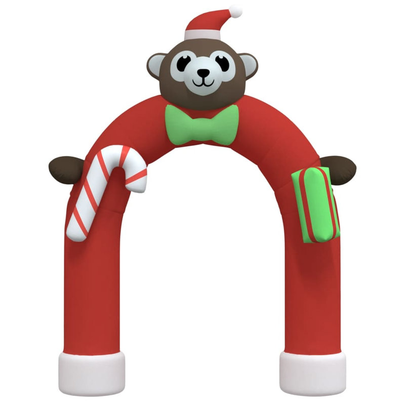 Barrière de Noël gonflable à DEL 149,6 po