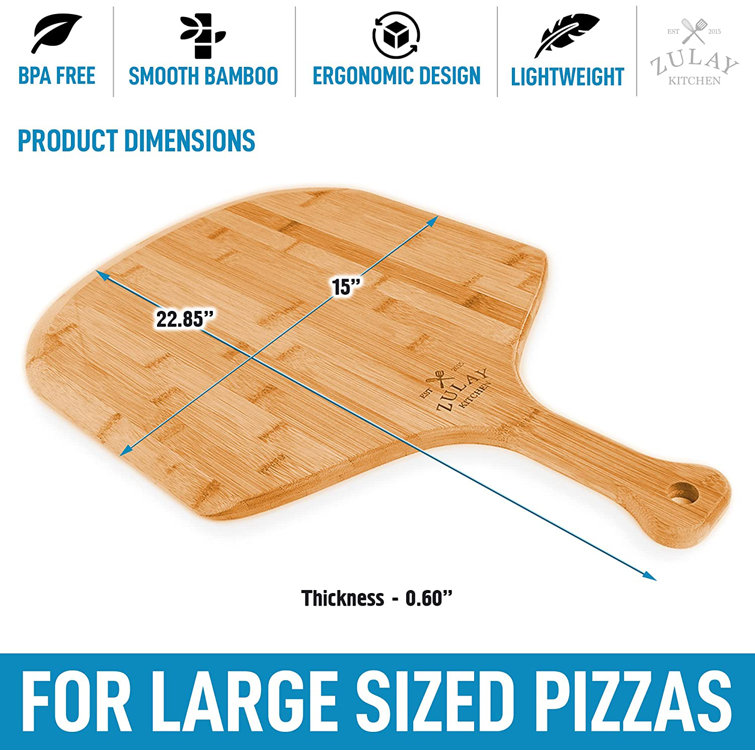 Bamboo Pizza Paddle Online  Zulay Kitchen - Save Big Today