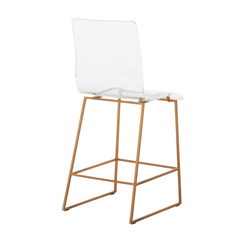 King Stool, Antique Gold, Counter Stool (24.75" Seat Height)