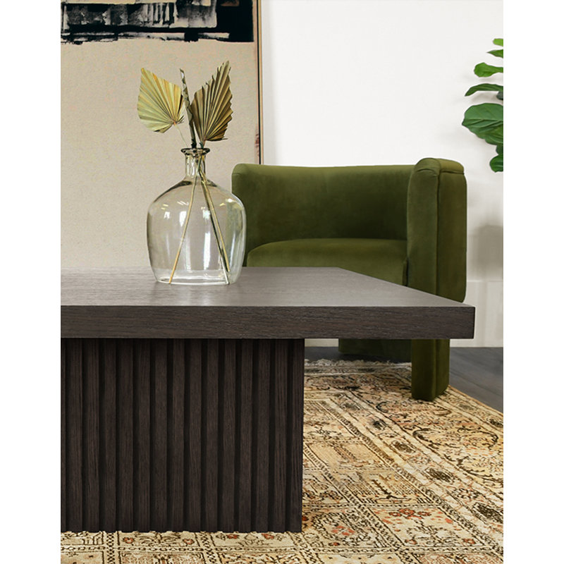 Tyson Solid Wood Coffee Table, Dark Espresso Oak