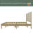 Solid Wood Platform Bed With Rattan-224544260