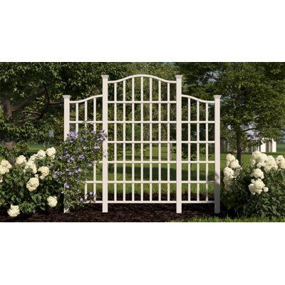 94.9'' H x 106.9'' W Vinyl Lattice Panel Trellis