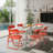 Patio Orange Plastic Folding Chair(Set Of 6)-1560865136