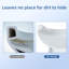 Toilette de salle de bain une pièce à pression latérale avec cuvette allongée American Standard, conception en céramique intégrée, siège à verrouillage rapide, hauteur de siège confortable (modèle 2100, blanc)